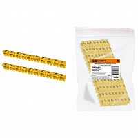 Маркер наборный - символ N желтый 1,5мм² (150 шт.) |  код. SQ0534-0011 |  TDM